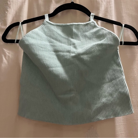 LA Hearts by Pacsun Mint Cropped Halter Tank with Criss-Cross Back NWT - As Is - Picture 4 of 11